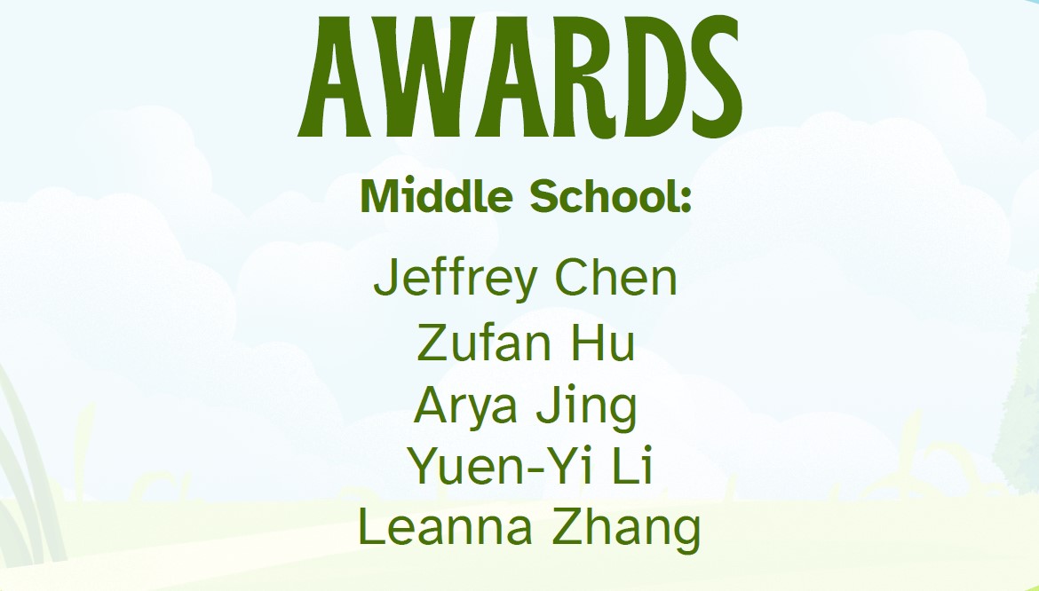 DCAN 2026 Middle School Volunteer Awards